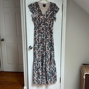 Floral eci New York maxi dress, size small